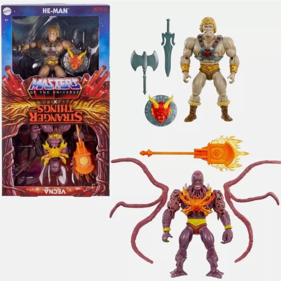 NEW Masters of the Universe/Strangers Things Mattel He-Man/Vecna and Skeletor - Picture 4 of 14